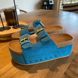 Cork Platform Sandals